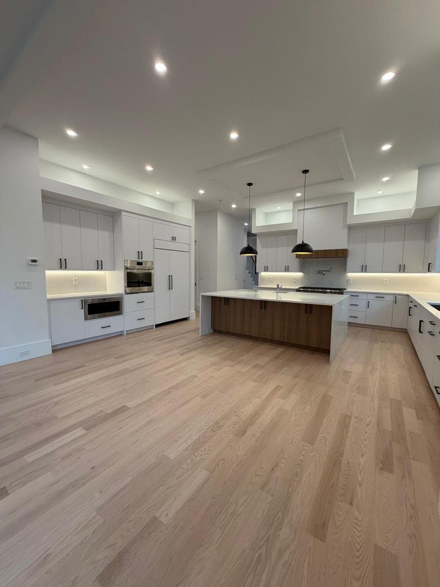 Post-construction · Open kitchen cleaned by JF Spotless Cleaning in Westchester NY